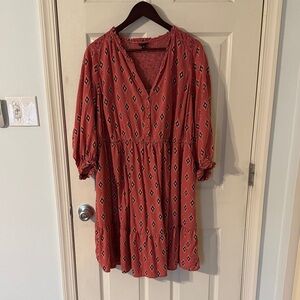 Torrid- Mini Challis Shirt Dress- 2X